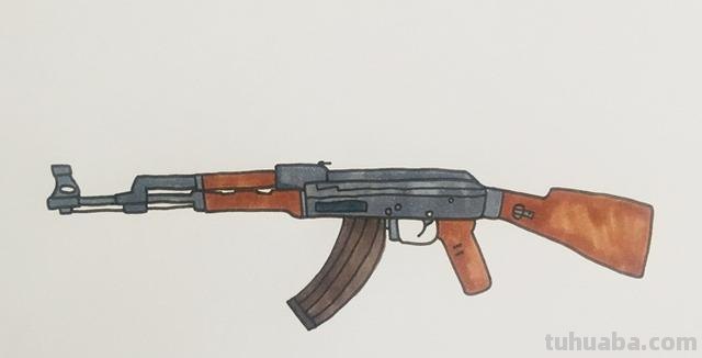 简笔画枪怎么画 如何画M416步枪的简笔画？