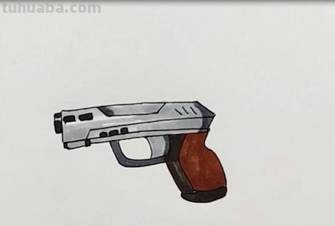 简笔画枪怎么画 如何画M416步枪的简笔画？