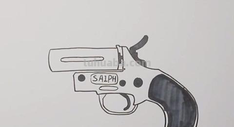 简笔画枪怎么画 如何画M416步枪的简笔画？