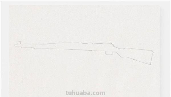 简笔画枪怎么画 如何画M416步枪的简笔画？
