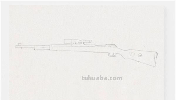 简笔画枪怎么画 如何画M416步枪的简笔画？