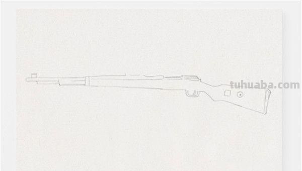 简笔画枪怎么画 如何画M416步枪的简笔画？