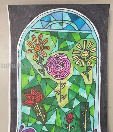 如何运用色彩斑斓的元素进行绘画？ 