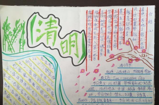 清明节的手抄报怎么画眼睛 小学生清明节手抄报大全?