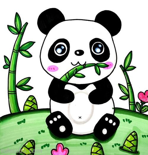 熊猫色彩及熊猫色彩画图片大全 