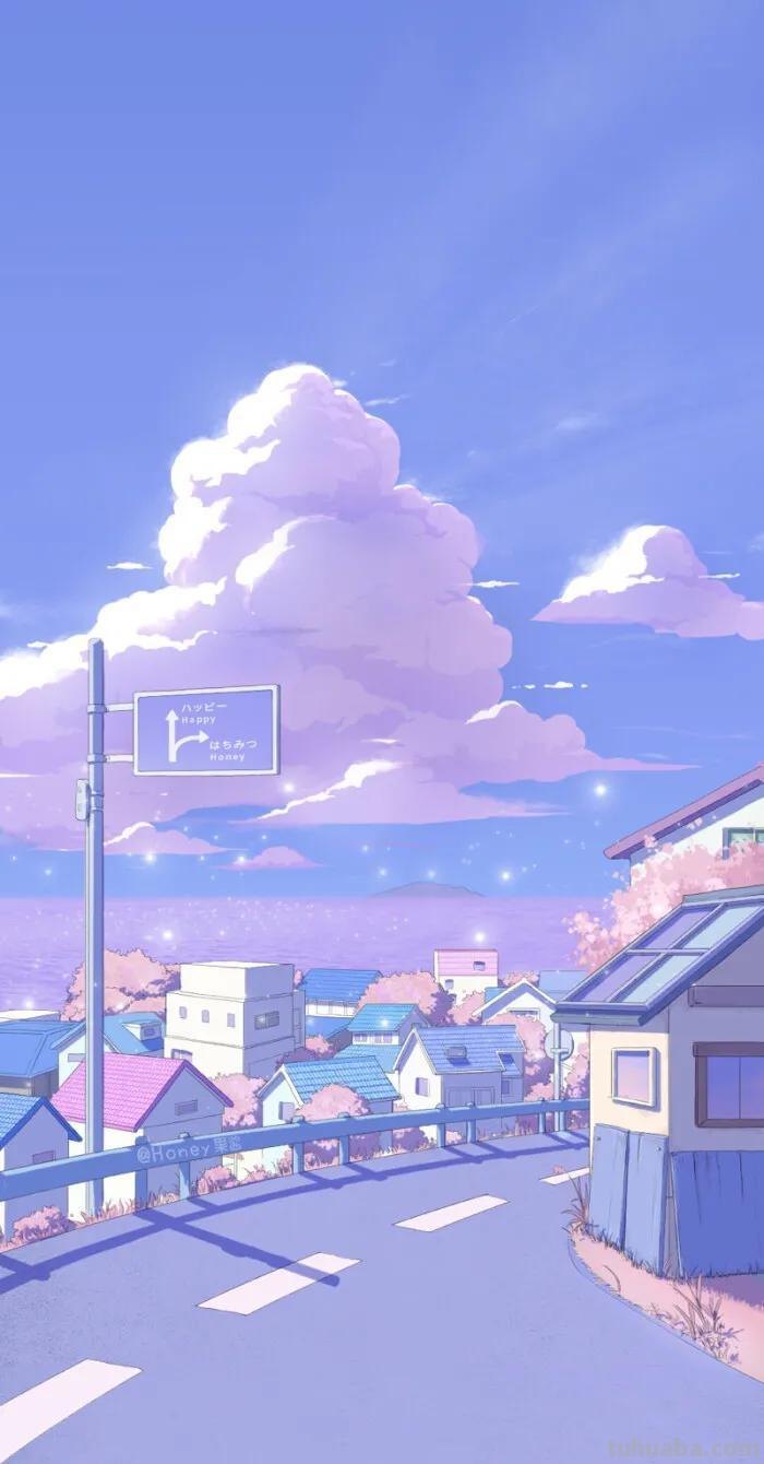 唯美动漫风景，精美的手机壁纸