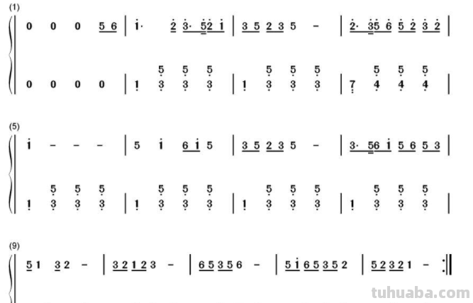 儿歌我在马路边捡到一分钱曲谱