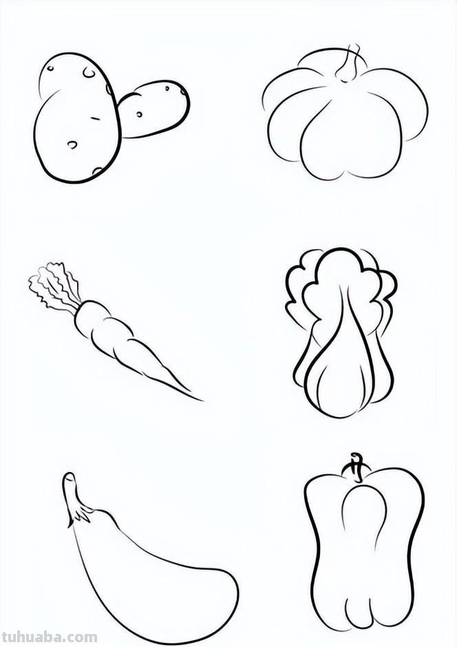 蔬菜故事拟人化简笔画