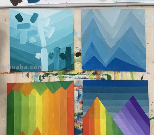 色彩推移构成及色彩推移构成作业图片 