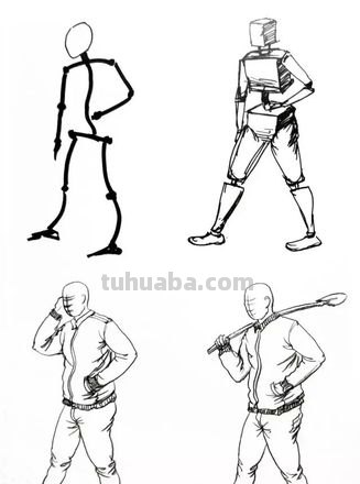 人动作速写 人体钢笔速写规律?