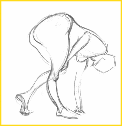 临摹动态速写 大动态速写该如何界定？