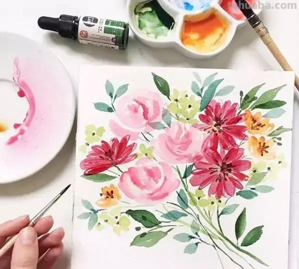 水彩教程｜ins达人教你0级学会水彩画