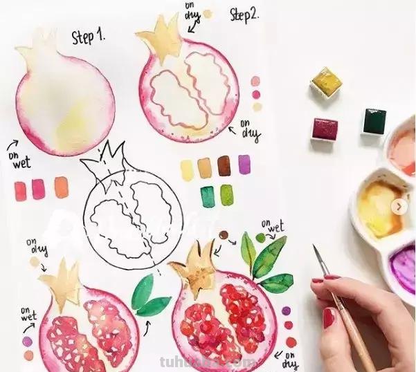 水彩教程｜ins达人教你0级学会水彩画