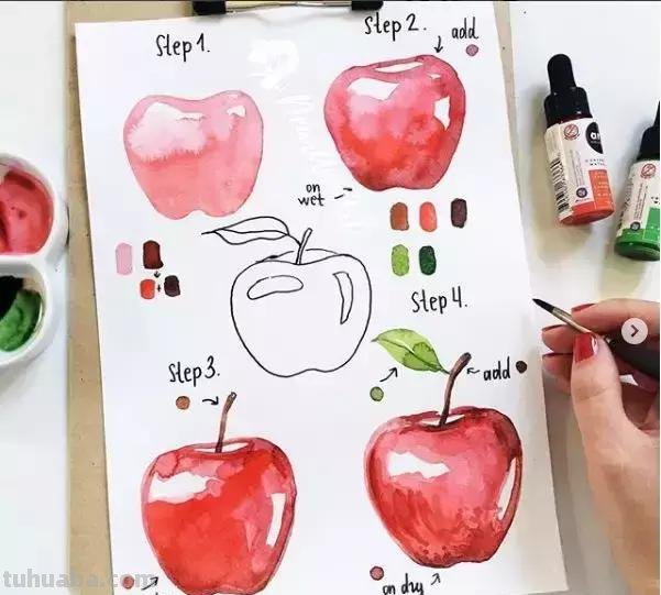 水彩教程｜ins达人教你0级学会水彩画