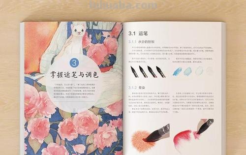 「今日有学插画」-水彩书籍组合