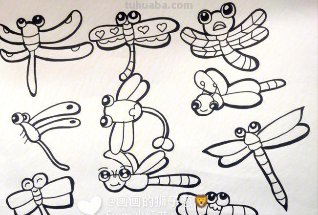 蜻蜓简笔画的画法 蜻蜓简笔画的画法和步骤