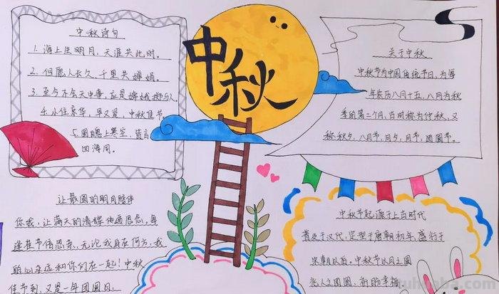 中秋节的手抄报怎么画眼睛 中秋节手抄报仙气又漂亮?