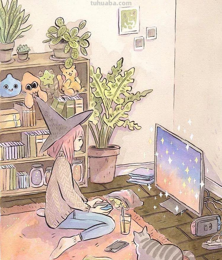暖！芬兰插画师画出一组温馨日系风格水彩画