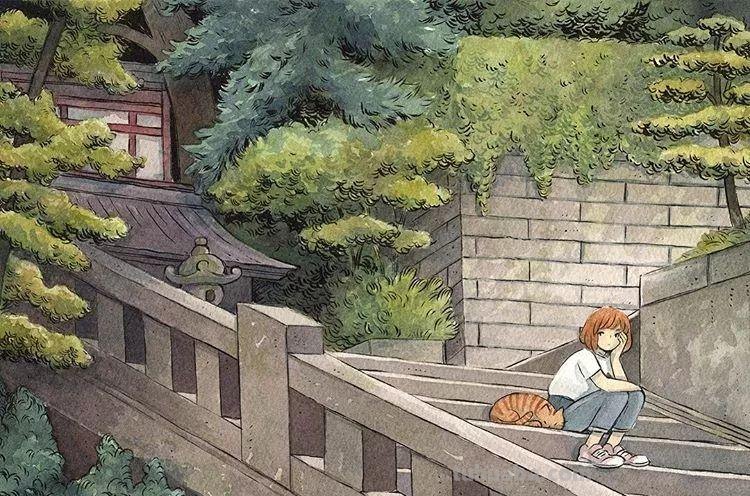 暖！芬兰插画师画出一组温馨日系风格水彩画