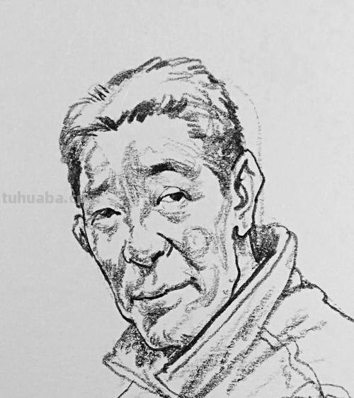 老年速写头 速写，人头，简单，步骤？