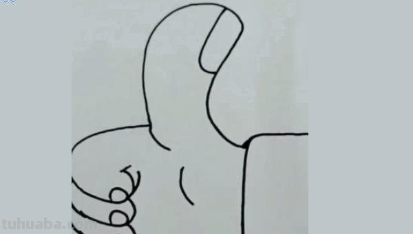 简笔画手怎么画 如何画点赞的手？
