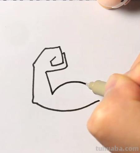 简笔画手怎么画 如何画点赞的手？