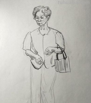 老年女速写 人体钢笔速写规律？