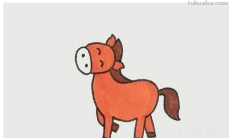 天马怎么画简笔画 马的简笔画画法？