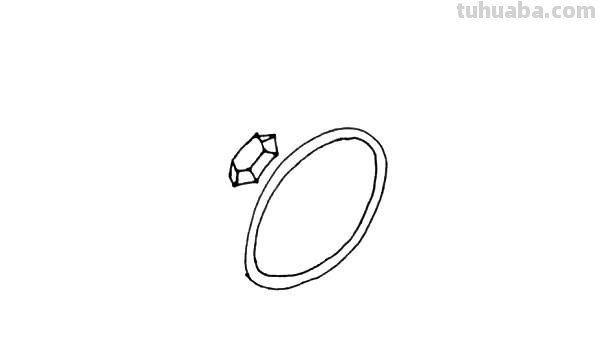 戒指怎么画简笔画 小财迷戒指编法?