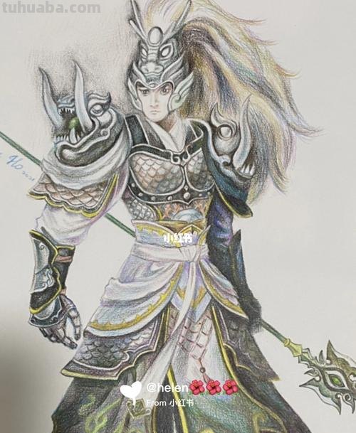 赵云怎么画彩铅颜色 赵云怎样画又简单又霸气？