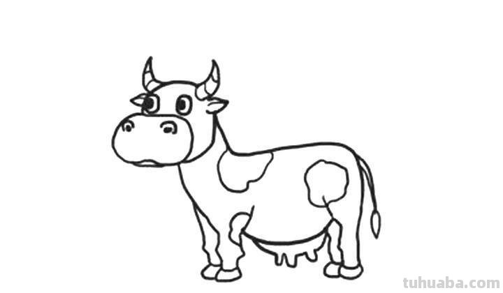 奶牛怎么画简笔画 怎么简笔画一只牛？