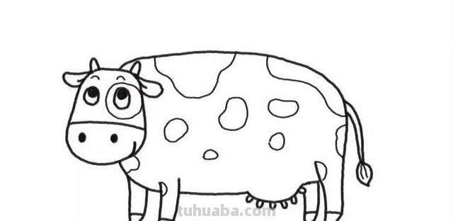 奶牛怎么画简笔画 怎么简笔画一只牛？