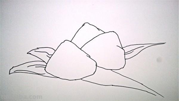 怎么用彩铅画粽子 一年级粽子儿童画？