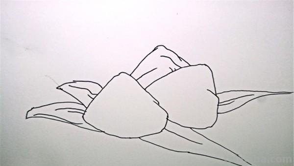 怎么用彩铅画粽子 一年级粽子儿童画？