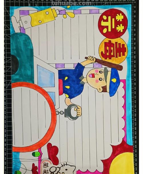 禁毒的手抄报怎么画 最简单小学生禁毒漫画？