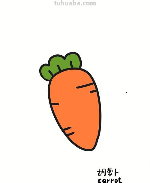 蔬菜怎么画简笔画 胡萝卜简笔画怎么画？