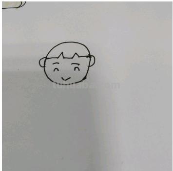 怎么画男孩简笔画 简笔画系列：背着书包上学校的小男孩？