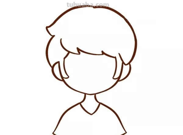 怎么画男孩简笔画 简笔画系列：背着书包上学校的小男孩？