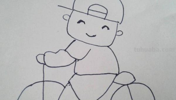 怎么画男孩简笔画 简笔画系列：背着书包上学校的小男孩？