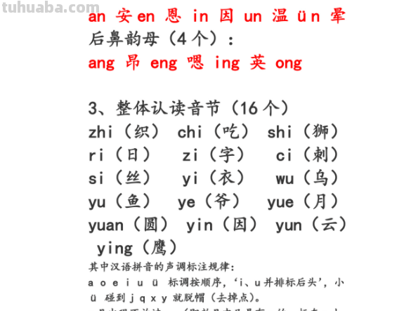 儿童拼音字母表顺口溜