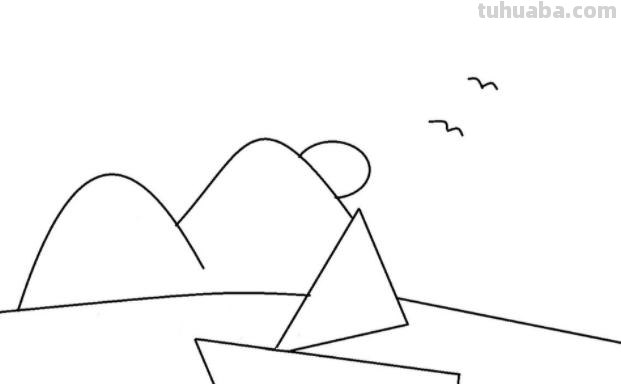 怎么画小船简笔画 儿童简笔画：简单好看风景步骤？