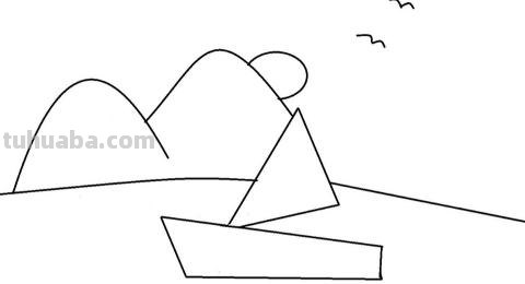 怎么画小船简笔画 儿童简笔画：简单好看风景步骤？
