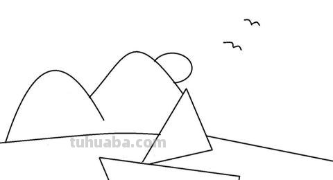 怎么画小船简笔画 儿童简笔画：简单好看风景步骤？