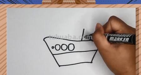 怎么画小船简笔画 儿童简笔画：简单好看风景步骤？