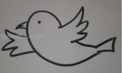 小鸟彩铅手绘怎么画 怎样画鸟【简笔画】？