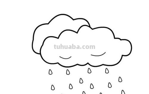 下雨怎么画简笔画 一年级画下雨简单的方法?