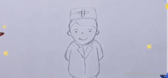 医生怎么画彩铅可爱 5-6岁医生儿童画？