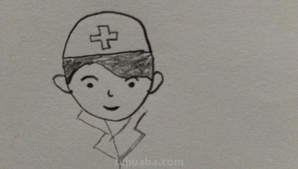医生怎么画彩铅可爱 5-6岁医生儿童画？