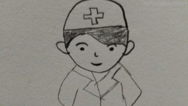 医生怎么画彩铅可爱 5-6岁医生儿童画？