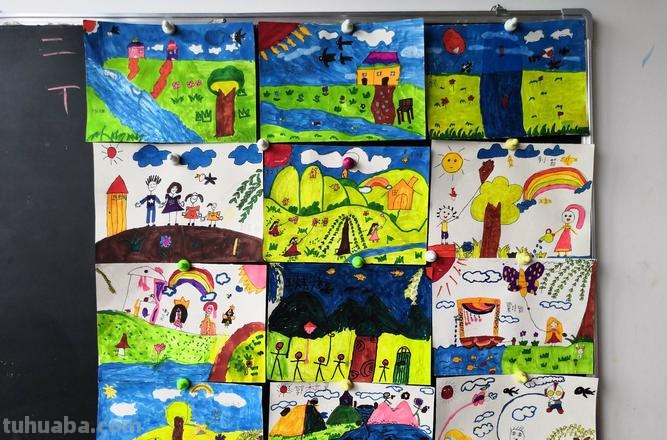 色彩美术作品：春天的色彩美 